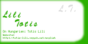 lili totis business card